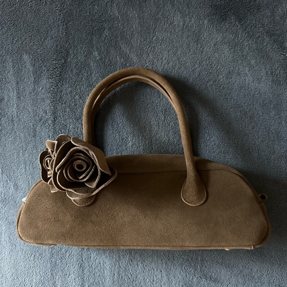 Brand New! Anthropologie Dolce Vita Boracay Shoulder Bag Brown Suede - $228 - Picture 7 of 13